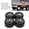 4pcs 1.9 Inch RC Metal Beadlock 8 Round Hole Wheel   Hubs for   SCX10 90046 RC 1Celsius10 Car