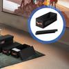 Caixa de Armazenamento Multiuso Para DVDs Com Janela de Visualização Empilhável Tecido Oxford Design Compacto