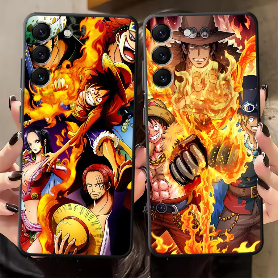 Coole Luffy ACE Hülle für Samsung Galaxy A24 A17 A16 A12 A13 A14 A15 A72 A73 A23 A54 A71 A51 A52 A34 Handyhülle