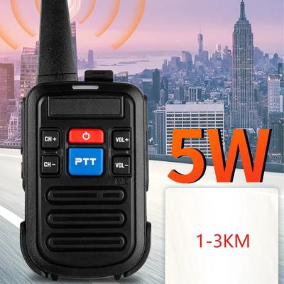 BF-C50 Mini Walkie Talkie, UHF Dual PTT 5W/Carregador Tipo C, Rádio Infantil, Transceptor de Alta Frequência 1500, 2 Conjuntos