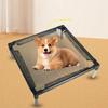 Elevated Dog Bed, Cooling Raised Pet Cot Washable Breathable Mesh and Metal Frame, Portable Dog Cot Bed