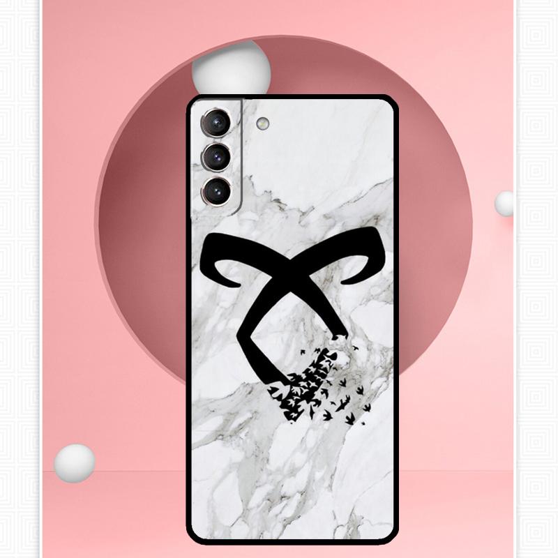 Shadowhunters Angelic Rune logo Case For Samsung Galaxy S25 Ultra S21 S22 S23 S24 Ultra S9 S10 S20 Plus S25 FE Cover Funda