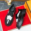 Fashion Fashion Designer New Men's Pointed White Black Mixed Oxford Height Increasing Brogues Shoes  Wedding Prom Homecoming Footwear
