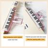 5Pcs Piano Pattern Sheet Music Clip Transparent Acrylic Piano Score Fixed Binder Clamp  Office Use