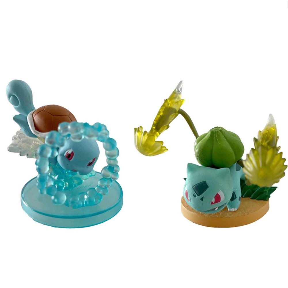 1 Pc Cute Pokemon Action Figures Eevee Bulbasaur Squirtle Vulpix Charmander Psyduck 3D PVC Model Statue Collection Kid Gift Toy
