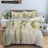 Watercolor Flowers King Queen Duvet Cover Colorful Blooming Floral Bedding Set for Teen Adult Plant 2/3pcs Polyester Quilt Cover