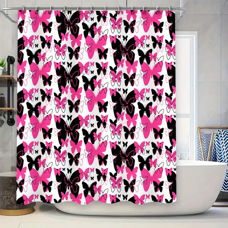 

Luxury Anime Bath Shower Curtain: White Buddha Temple Print Modern Decor For Bathroom, Perfect Gift Idea (White) [High Quality] W60H190(CM)-1 Pcs