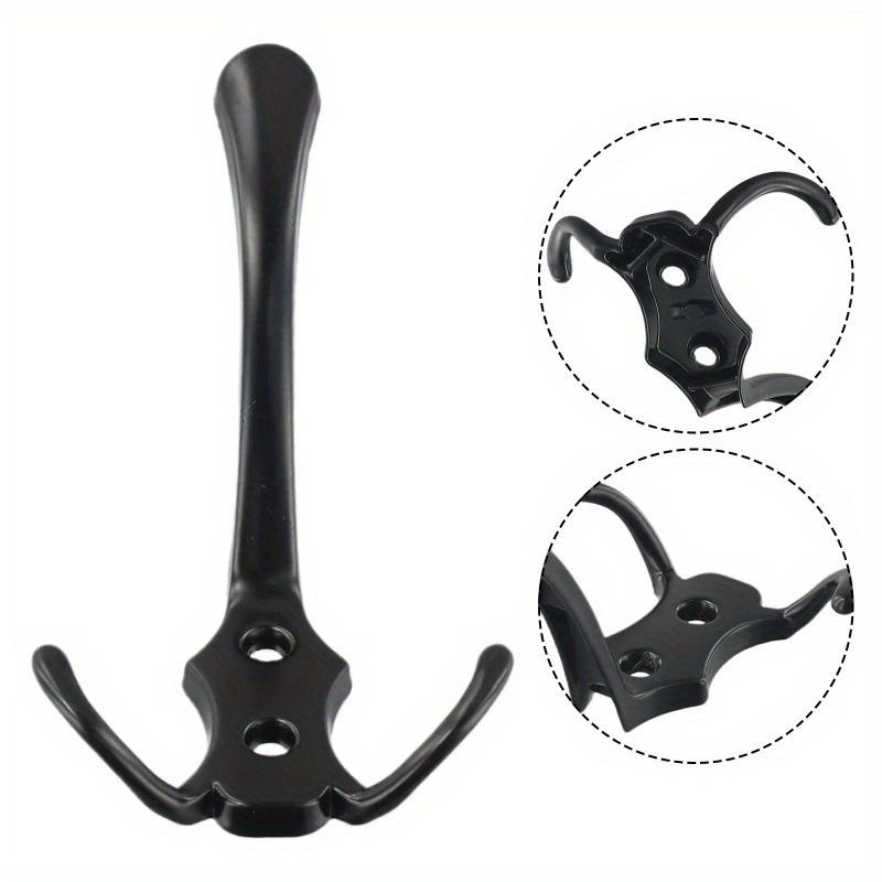 Modern 3 Hooks Coat Hook Wall Mounted Robe Clothes Rack Hat Wall Hanger Chrome Gold For Bedroom Clothes Entryway Furniture