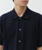 Musinsa Standard Washable Supima Cotton Collared Short Sleeve Cardigan [Navy]