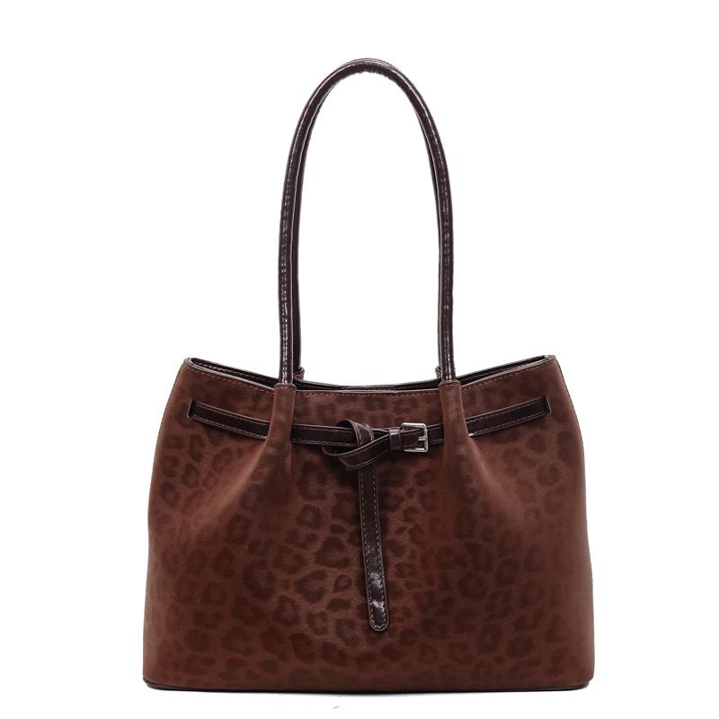 

Сумка на одно плечо, Ретро сумка-мессенджер большой вместимости, Стильная и универсальная ручная сумка подмышку кофейный