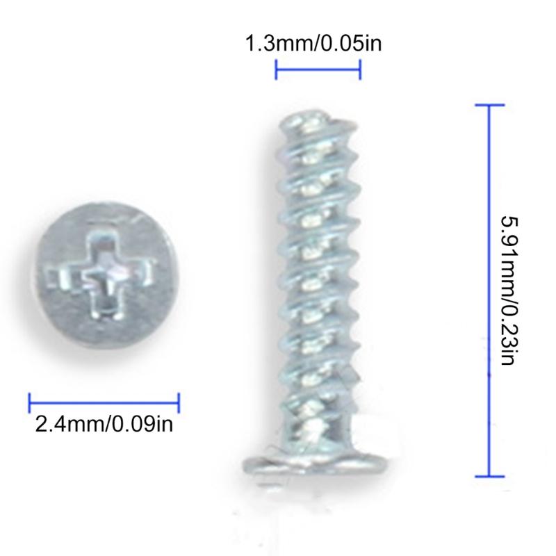 58Pcs Full Screws Set for NS Lite Game Console Repair Replacement Head Screw Kit