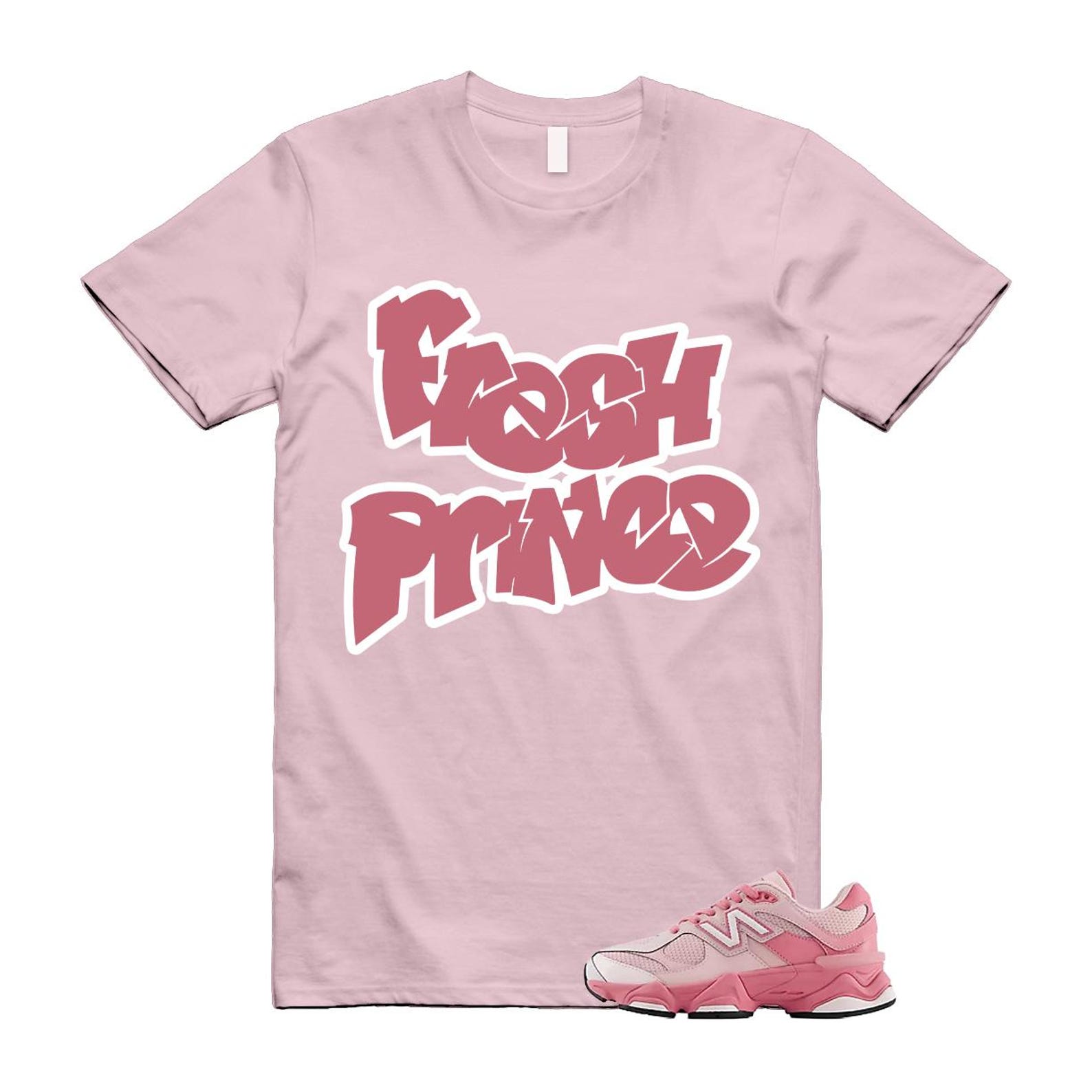 9060 Lace Pink Salt Eraser White T Shirt Match FP 3XL