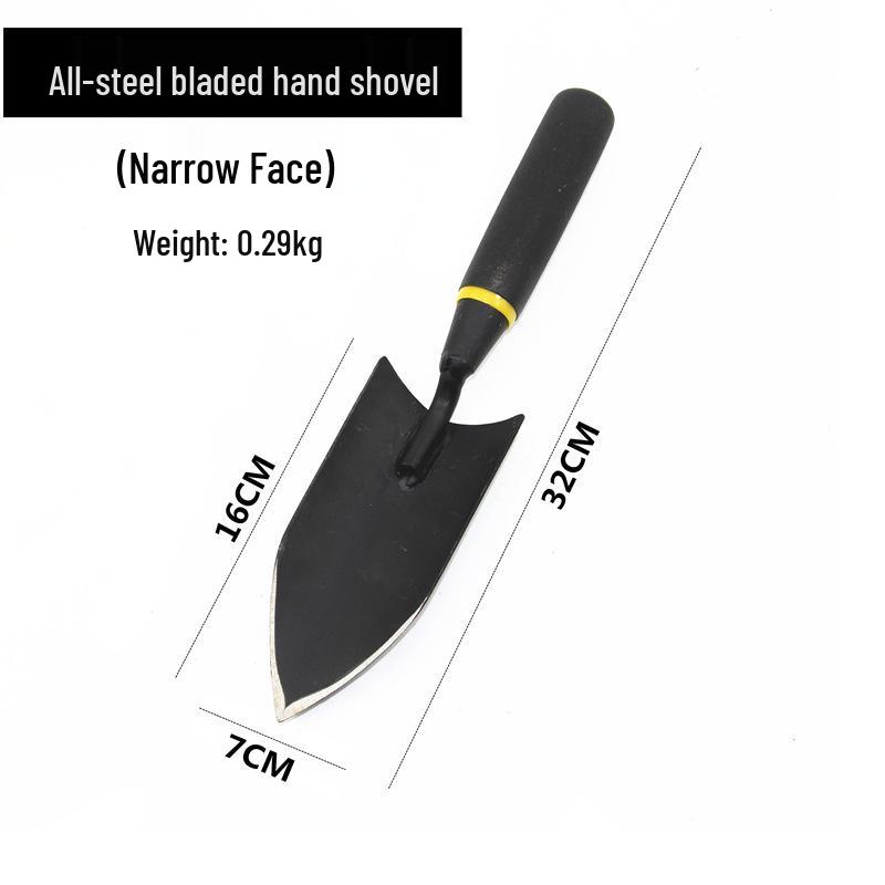 

Набор садовых инструментов из марганцевой стали: Маленькая лопатка, мотыга и грабли для посадки и сбора даров моря.
