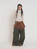 As If Cali Pocket Bag Wrap Skirt Camel