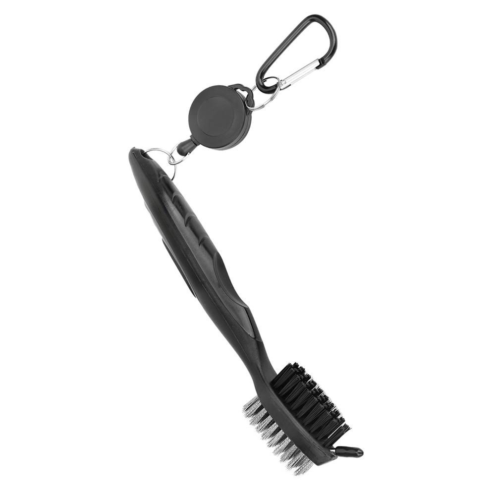 Multifunctional Golf Club Cleaner Brush with Nylon Steel Dual Bristles Cleaning Tool