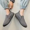 Fashion PARZIVAL Men Canvas Shoes Breathable Ice Silk Men's Loafers Solid Black Grey Green Mens Shoes Slip-on Driving Shoes Moccasins