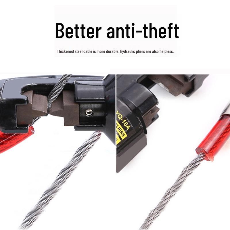 Portable Anti-theft Bicycle Lock for Mountain & Electric Bikes, Chain Lock & Accessories