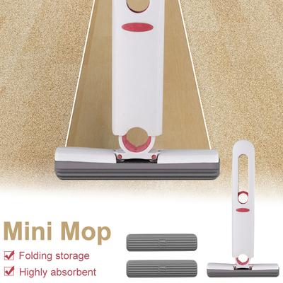 Portable Squeeze Mop Mini Cleaning Mops Handheld Kitchen Desk Bathroom Window Glass Sponge Cleaner Home Cleaning Tools