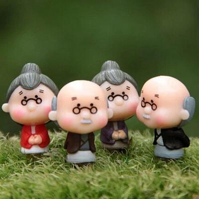 Sukulentní mechová mikro krajina: 4 typy figurek dědečka a babičky pro DIY ekologické lahve.