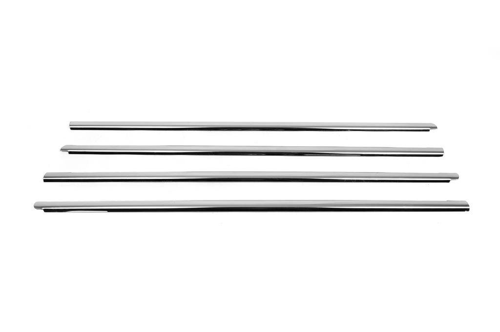 External Edging of Glasses (4 Pcs, Stainless Steel) for Renault Symbol 2008-2013