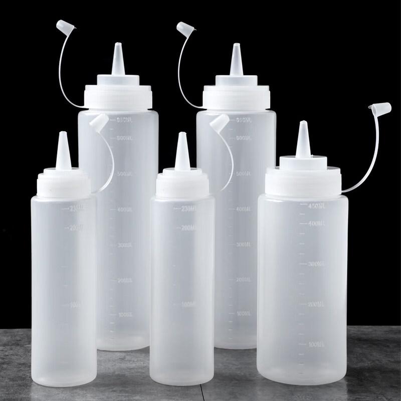 ZISIZ Plastic Squeeze Condiment Bottle
