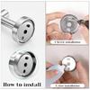 Universal Bathroom Towel Bar Repair Suit Stainless Steel Brackets Screws And Accessories Silver
