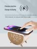 3-in-1 Wireless Charger & Alarm Clock with Thermometer - 15W Fast Charger for Apple Phones