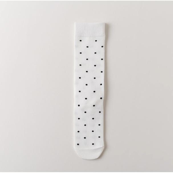 Polka Dot Socks Children's Trendy Polka Dot Mid Tube Socks Straight Board Cotton Socks Spring and Autumn Japanese Pile Socks Women's Socks