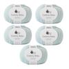 Knitworm Wool 5 Cashmere Medium 50g Nylon Ice Yarn, Balls, Baby, Weight, (approx. 145m), Microfiber, 50% Acrylic, 50% (6. Blue)
