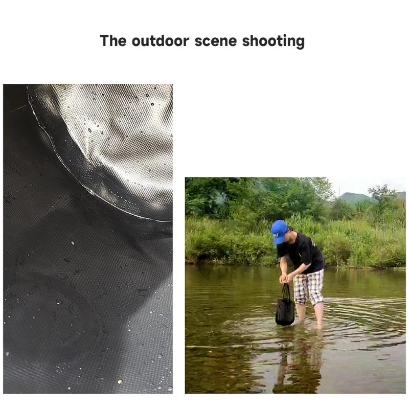 Cubo Plegable Palanganas de Viaje para el Hogar Contenedor de Agua Palanganas Portátiles Bolsa Plegable para Almacenamiento de Agua para Exterior Interior