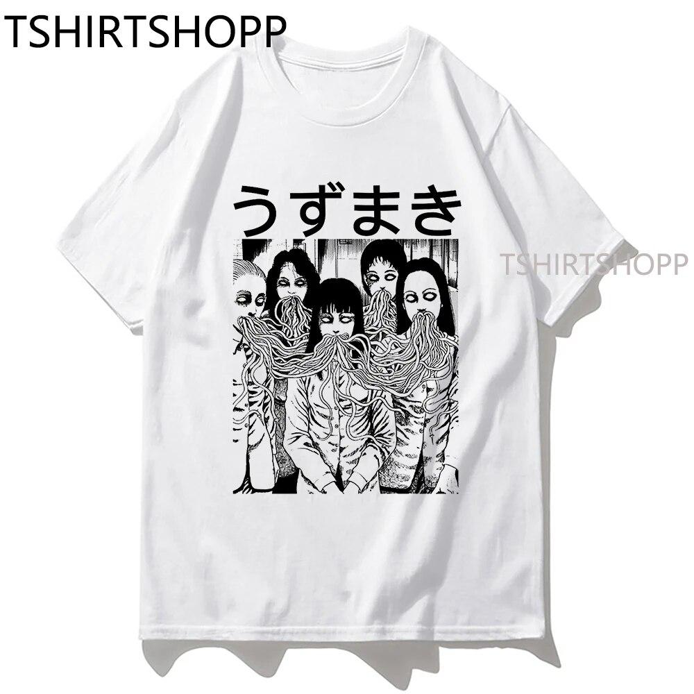 

Anime Tomie Junji Ito T Shirt Women Clothes Harajuku Tee Unisex Clothing Manga Cartoon Tshirts Graphic Cotton Tees Daily Tops Unisex