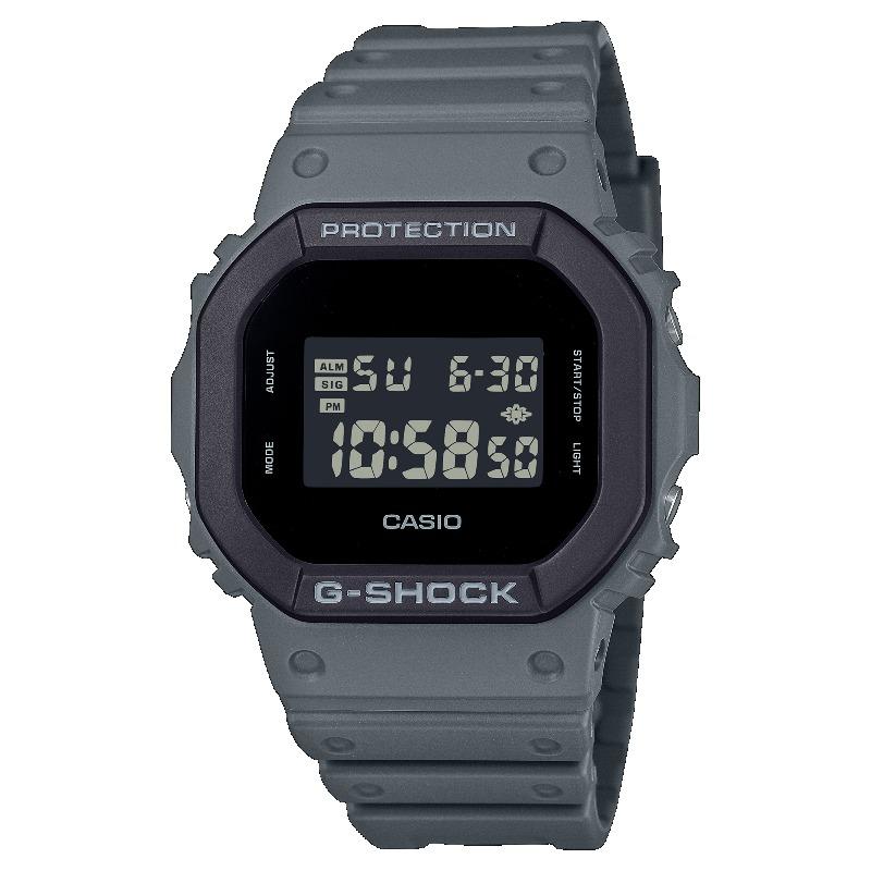 

Casio G-SHOCK Men s Resin 200M Water Resistant Shock Resistant Alarm Quartz Watch DW-5610UU-8 серый