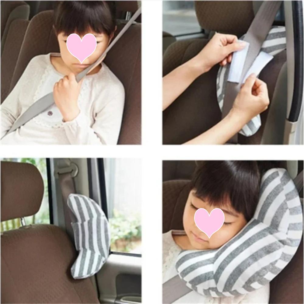 1pc Children Neck Headrest Cushion Car Seat Belts Pillow Kids Shoulder Safety Strap Protection Pads Support Car Styling Cartoon
