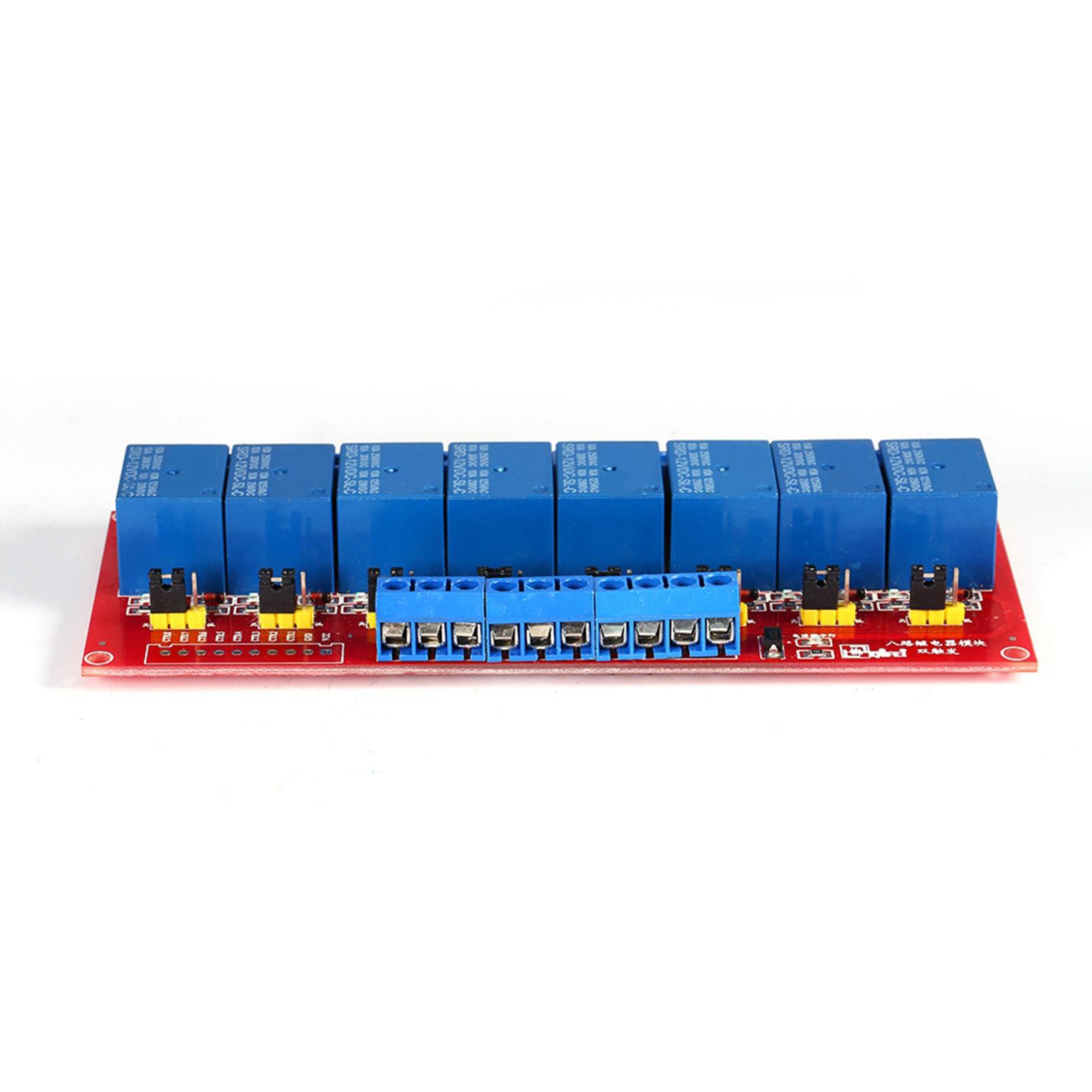 

DC 12V 8‑Channel High Low Level Dyal Ttigger Relay Module Board