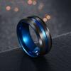 New Fashion 5 Styles Men's Black Blue Stainless Steel Rings Magnetic Therapy Weight Loss RingStainless Steel Ring Jewelry