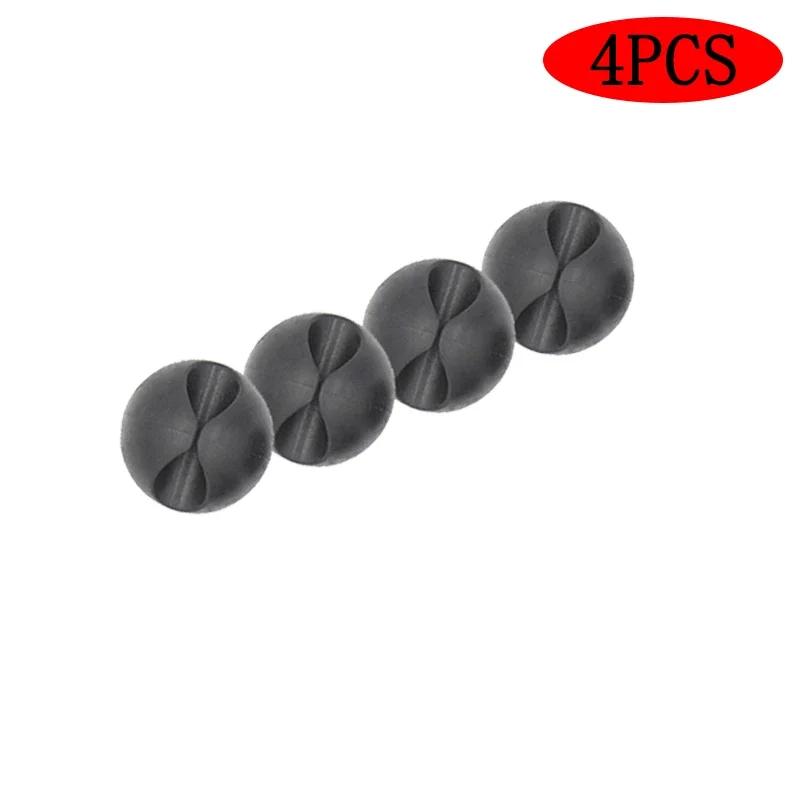 4Pcs  Mini Cable Winder Organizer USB Charging Cable Clips Desk Tidy Organiser Wire Cord Holder Protectors In Home Office Car