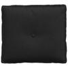 Back Cushion Black 50 X 19 X 45 Cm Fabric