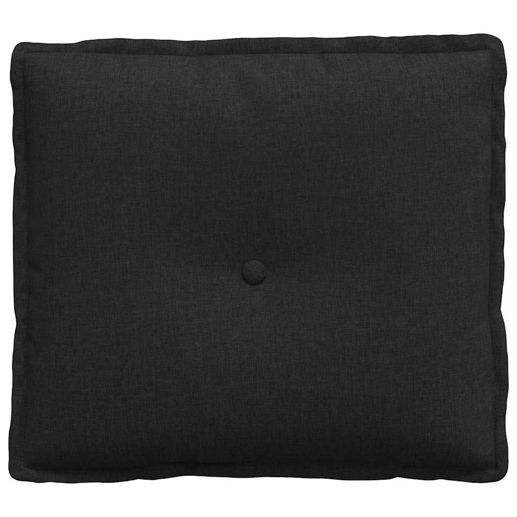 Back Cushion Black 50 X 19 X 45 Cm Fabric