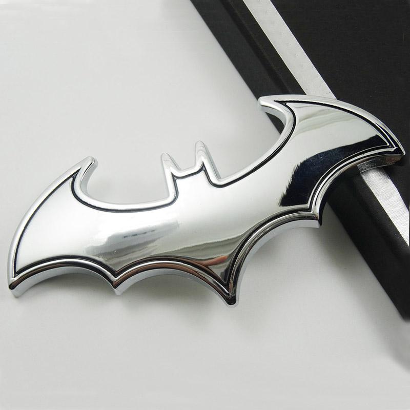 Metal 3D Bat Stickers Auto Car Logo Cartoon Bat Sticker Metal Badge Emblem Tail Decal Motorcycle Car Acssories