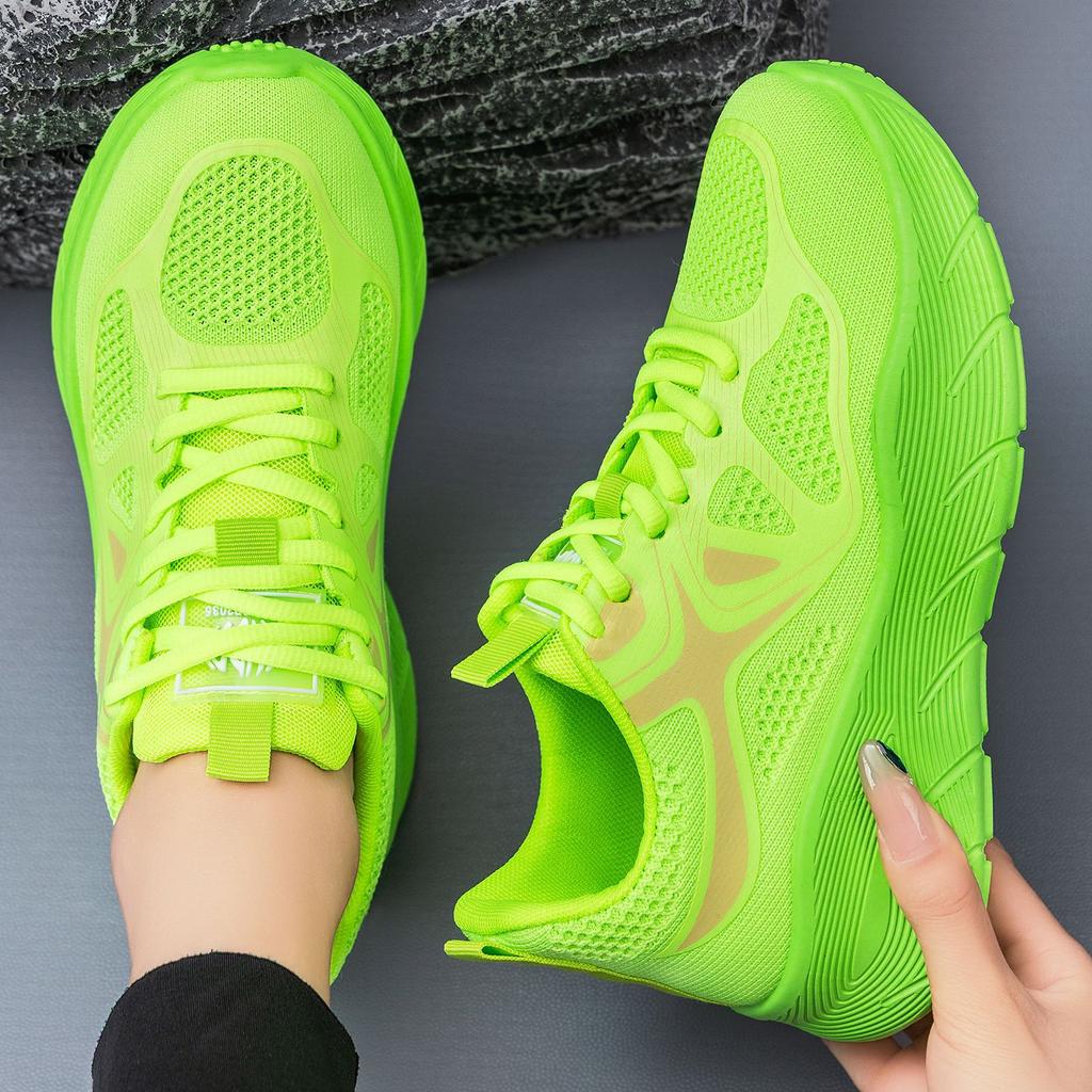 Chaussures pour Femmes Été Automne Mode Lacets Confortables Respirantes Plateforme Chaussures en Mesh Grande Taille 36-41 Chaussures pour Femmes