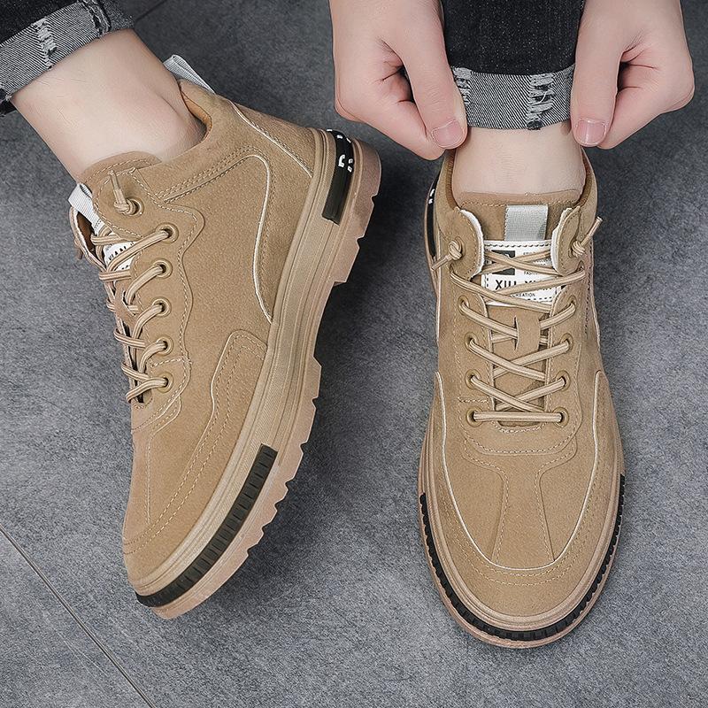 Men's Fall Non-slip Board Shoes Comfortable Casual Sports Versatile Work Kitchen Shoes Trendy Lightweight Footwear