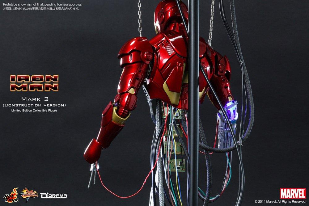 Movie Masterpiece Iron Man Iron Man Mark III Scale Plastic Painted Movable Figure (Tune-Up Version) 1/6 [Used]