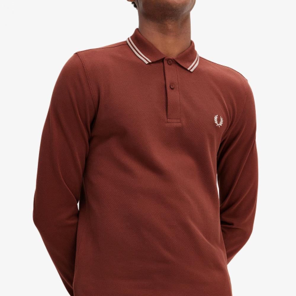 Fred Perry [m3636] Long Sleeve Twin Tip Fred Perry Shirt  W52  Afpm2433636 W52