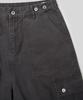 LXT Washed Cotton Wide Cargo Bermuda Pants [Charcoal]