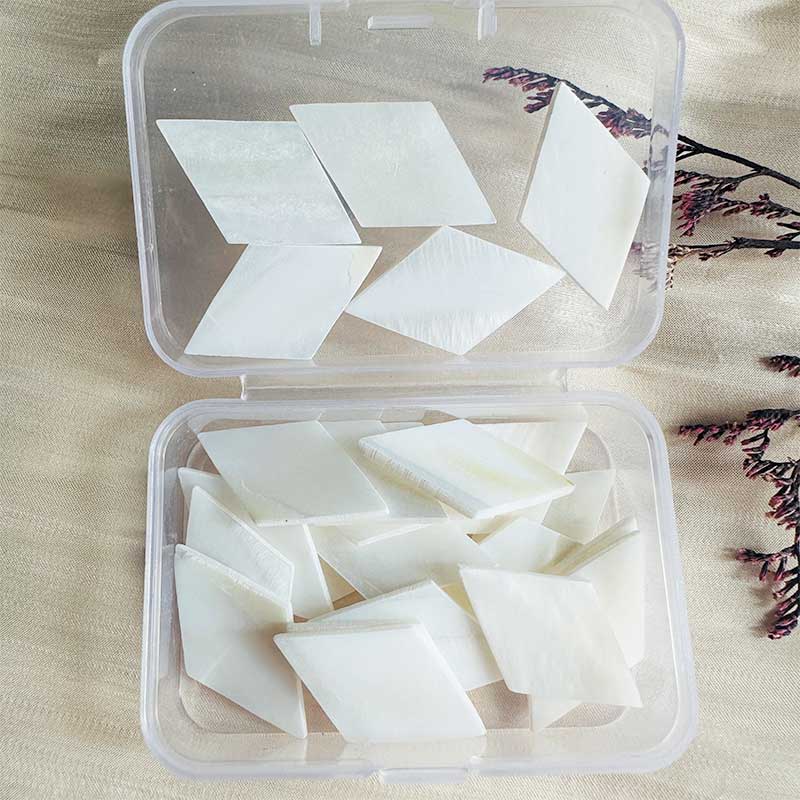 25pc Mother of Pearl Mosaic Tiles Natural Shell Square Mosaic Pieces for Home Decoration Crafts materials hobbies arte 97