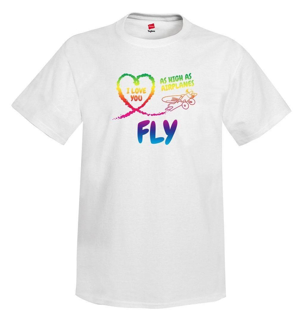 

I Love You Airplane Aviation T-Shirt L