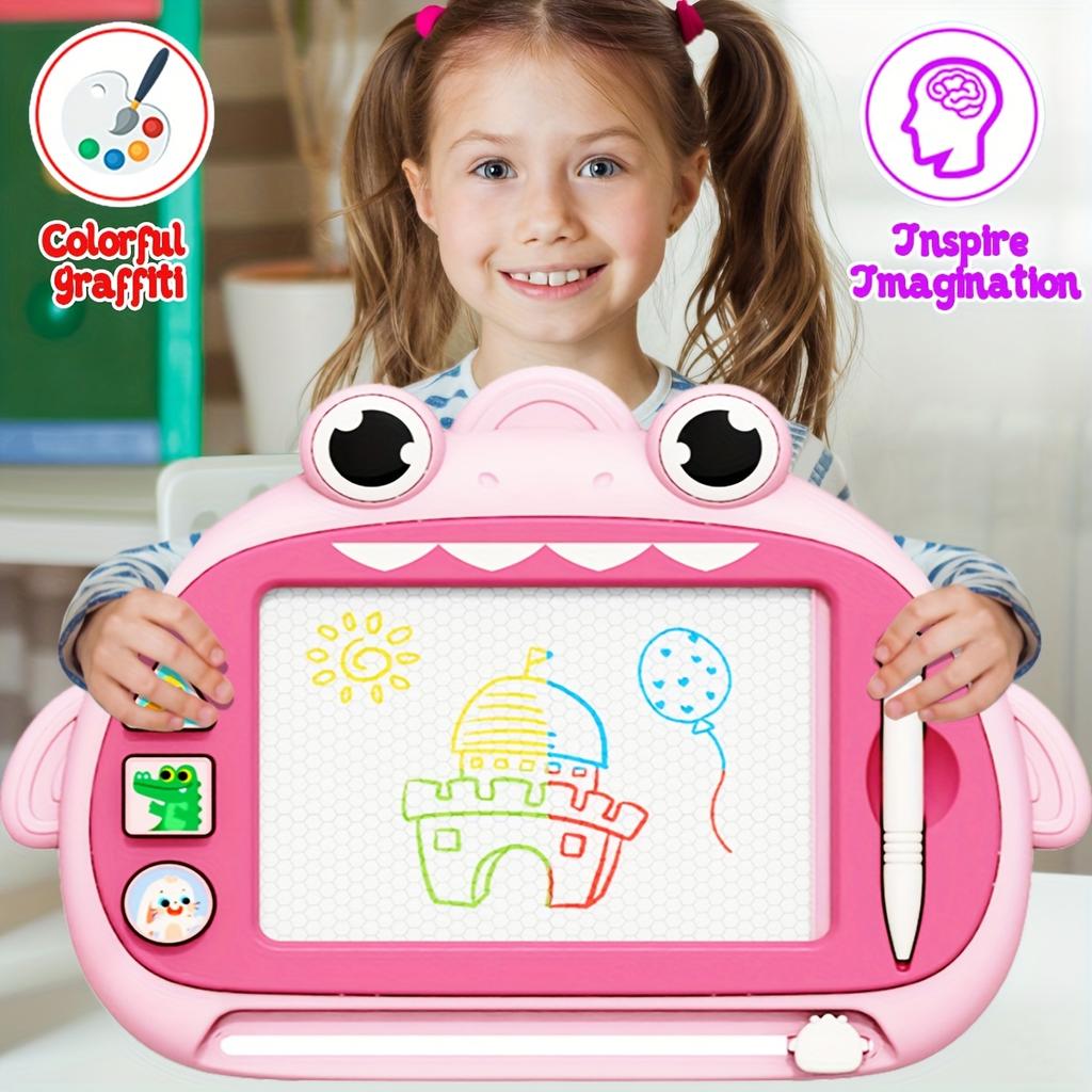 1pc Kids Magnetic Drawing Board with Stamps - Doodle Writing Board for Children, Educational Learning Toy, ABS Resin for Boys & Girls