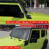 For SuzukiJimny Nomade 2025 2026 ABS Black Matte  front  windshield window A-pillar decorative strip Anti scraper Exterior cover