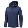Spring and Autumn Jacket Men's Solid Color Outdoor Hooded Jacket Men's