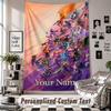 Custom Tapestry Wall Hanging, Terraria Personalized Name Text Home Wall Decor
